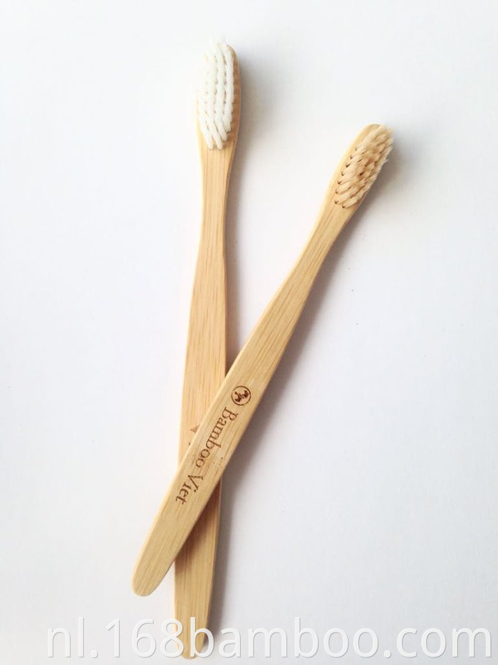 Bamboo toothbrush with logo
